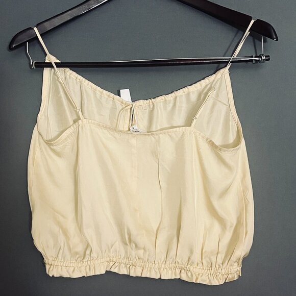 NWT Weekend Los Angeles Cropped Yellow Camisole Small - Picture 4 of 5